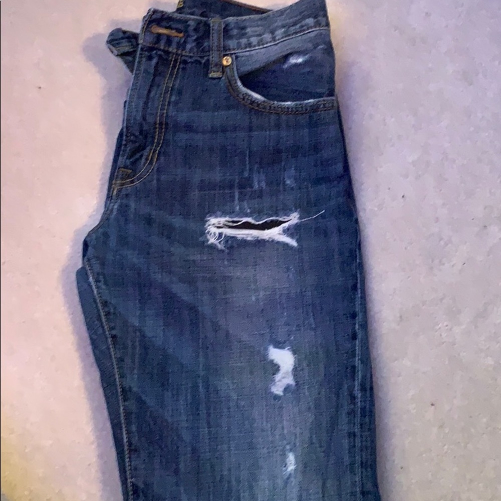 American Eagle Outfitters dark denim ripped